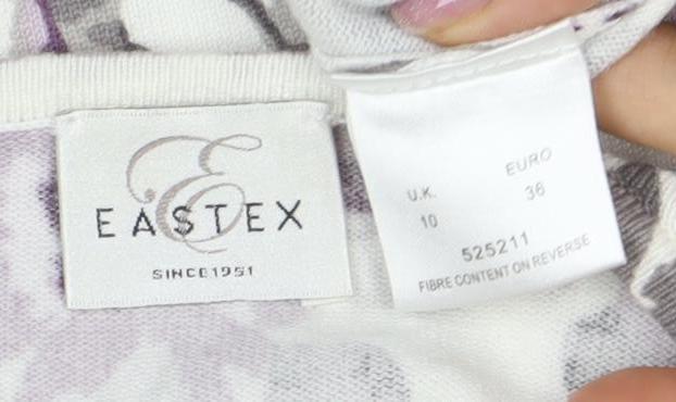 East Ex Women's Floral 3/4 Sleeve Knit T-Shirt Size 10
