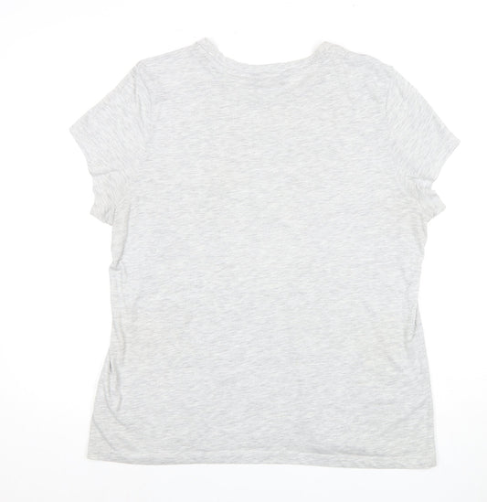 Lipsy London Women’s Grey Sequin T-Shirt, UK 16