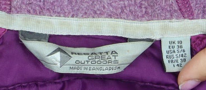 Regatta Women's Purple Puffer Jacket Size 10