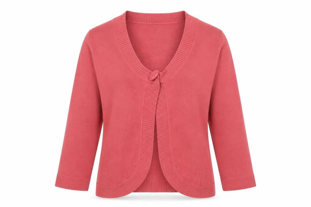 Per Una Women's Pink Cardigan, Size 12, Classic Style