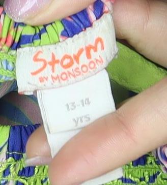 Storm by Monsoon Girls' Multicoloured Playsuit 13-14 Years
