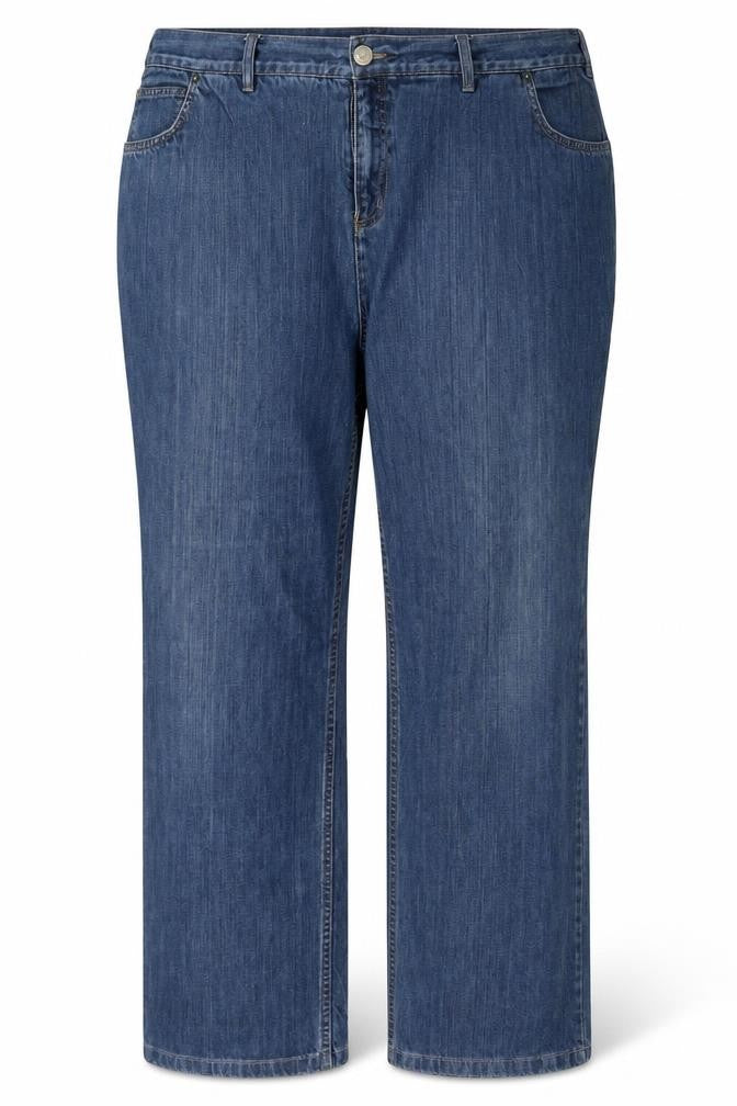 Lands' End Women's Blue Straight Plus Jeans