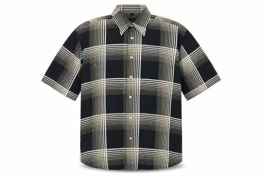 Daniel Hechter Men's Medium Black Check Shirt