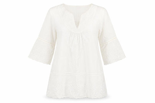 Marks & Spencer Women's White Tunic Blouse UK 10