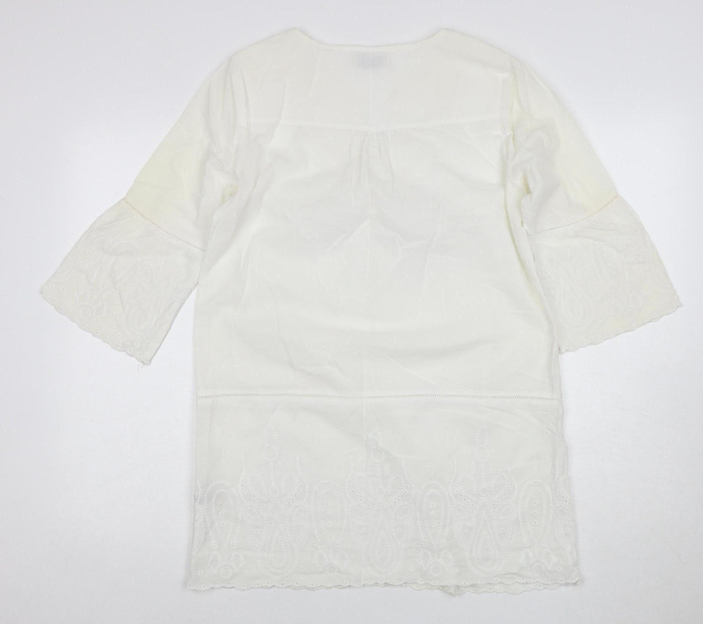 Marks and Spencer Women's White Tunic Blouse UK 10