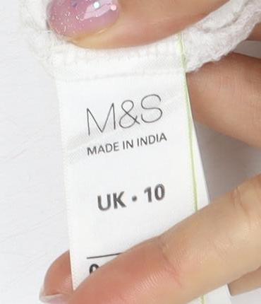 Marks and Spencer Women's White Tunic Blouse UK 10
