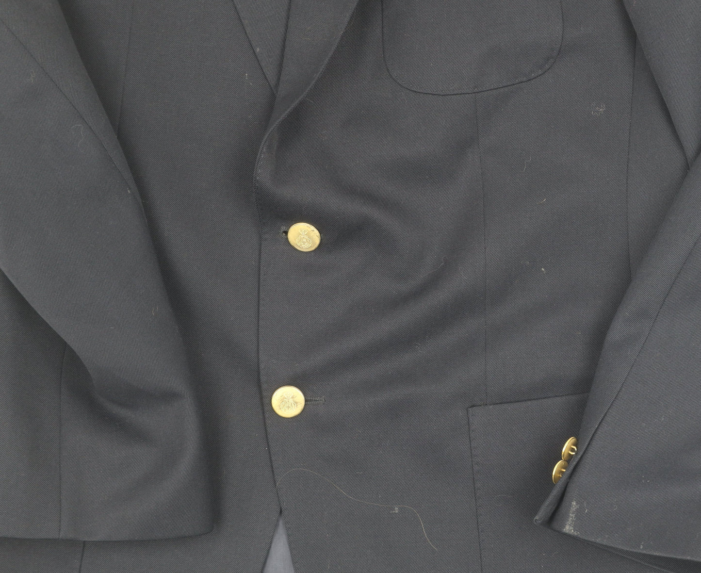 Baumler Airliner Men's Black Blazer 42R Regular Wool Blend