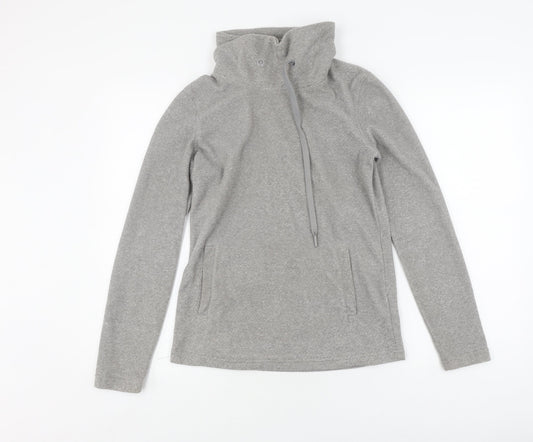 Mountain Warehouse Women's Grey High Neck Pullover Sweatshirt
