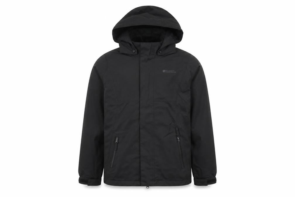 Mountain Warehouse Boys Black Parka Jacket 11-12Y Waterproof