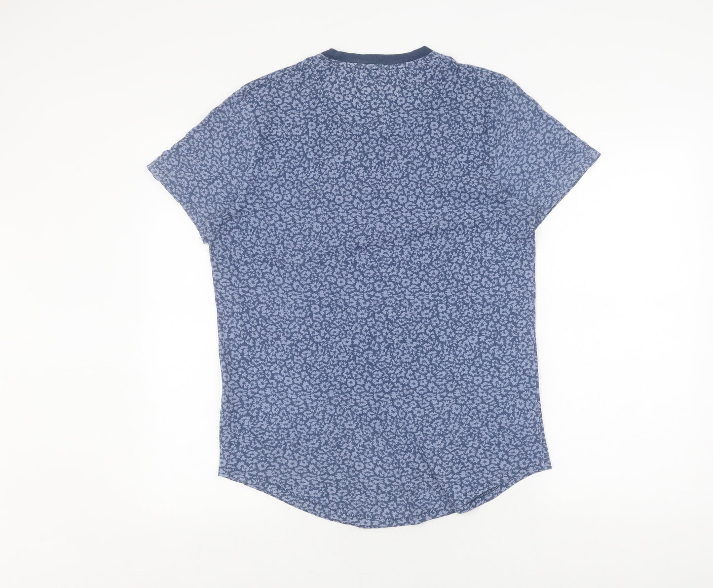Abercrombie & Fitch Women's Blue Floral T-Shirt, Size S