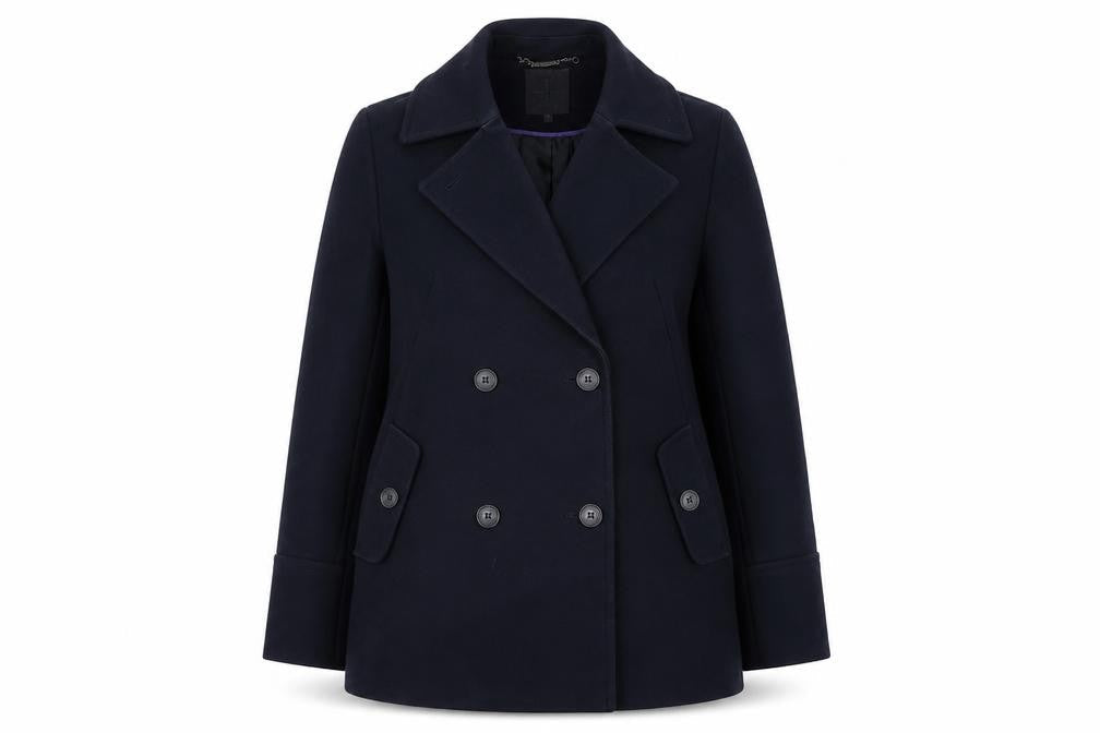Jasper Conran Women's Black Pea Coat Size 14