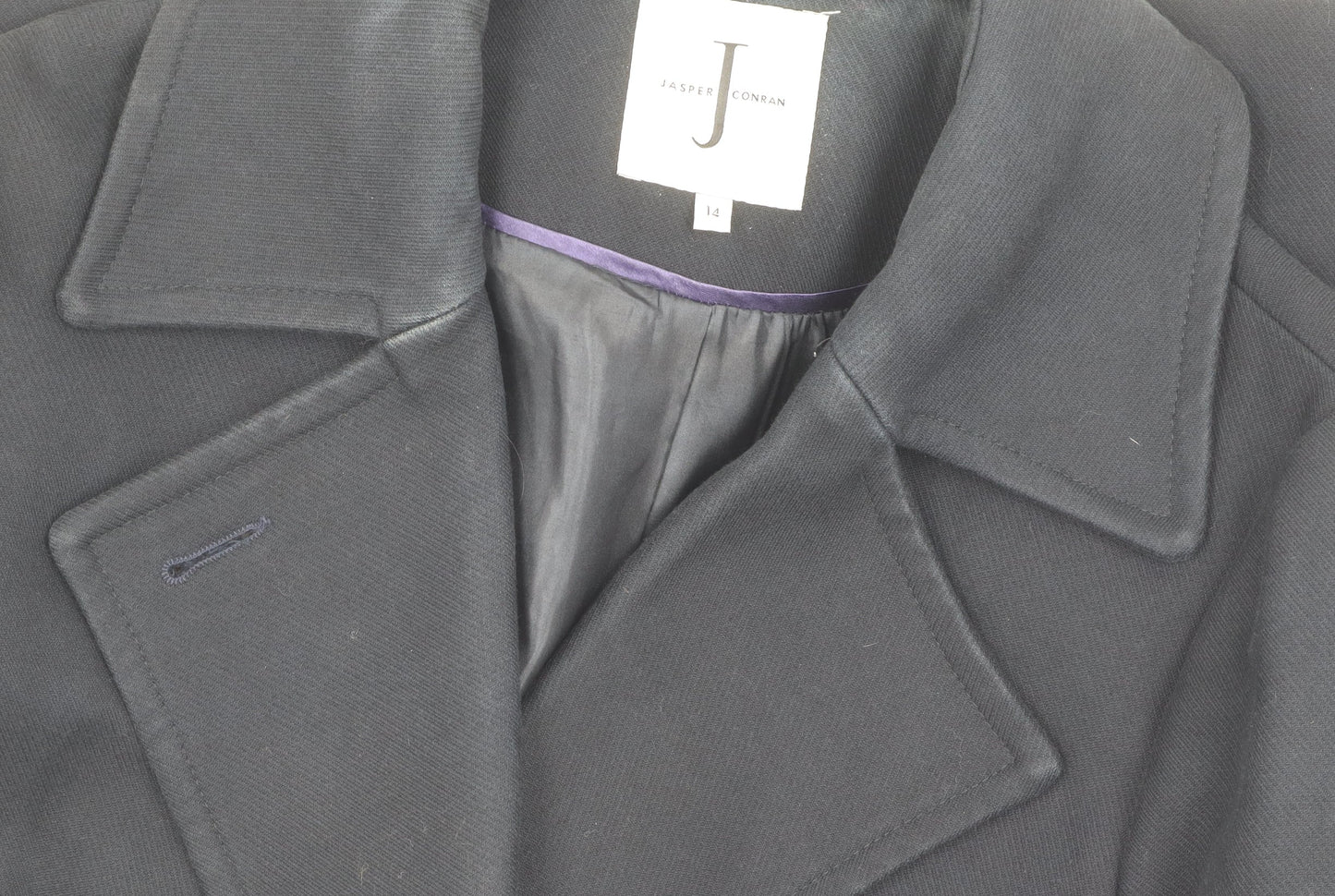 Jasper Conran Women's Black Pea Coat Size 14