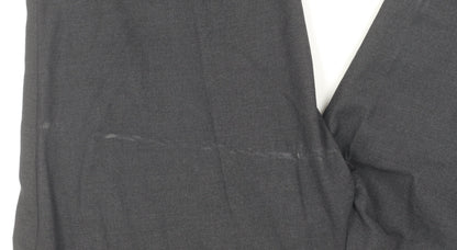 Moss Esq Men's Black Dress Pants 38 Regular Fit