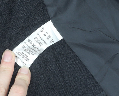 Eastex Women's Black Jacket Size 12 Short Sleeve Casual