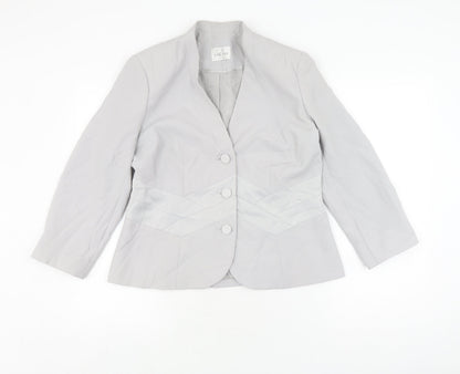 Eastex Women's Grey Suit Jacket Size 12 Regular
