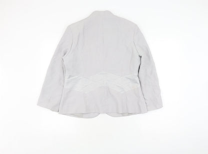Eastex Women's Grey Suit Jacket Size 12 Regular
