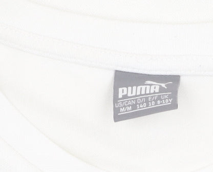 Additional view of Puma boys’ white medium football jersey t-shirt