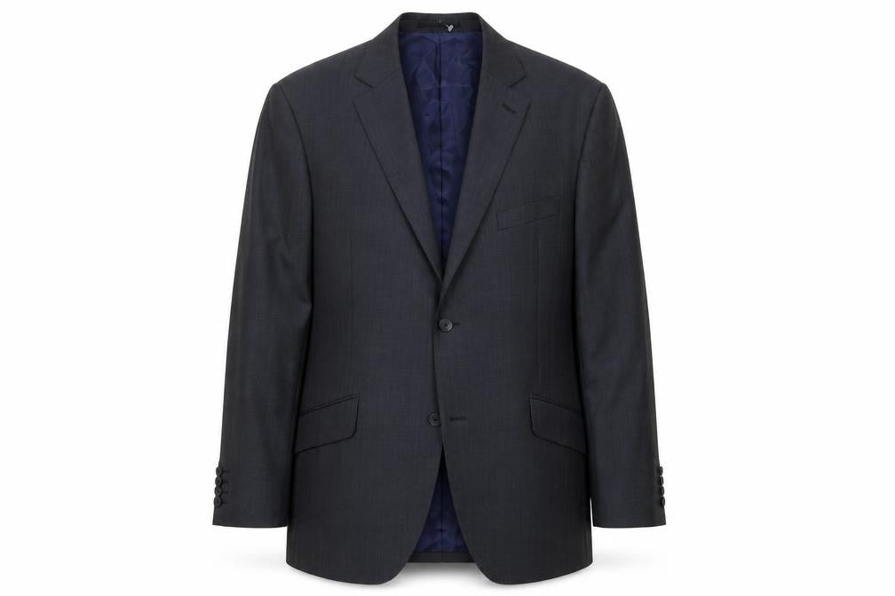 Austin Reed Men's Grey Wool Blazer 44R, Single-Breasted