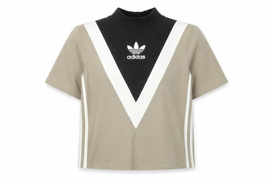 adidas Women's Multicoloured Cropped T-Shirt, Size 4