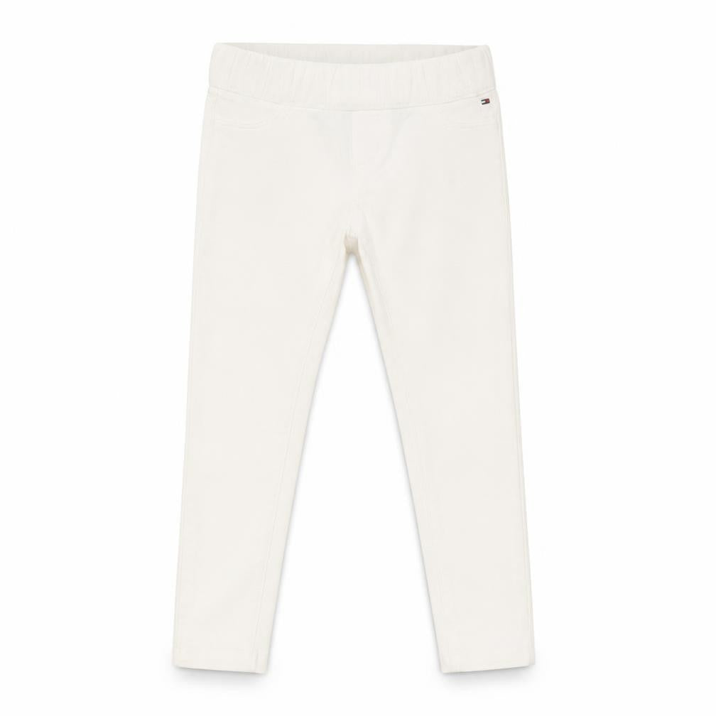 Tommy Hilfiger Girls White Jegging Trousers, Size 5, Slim Fit