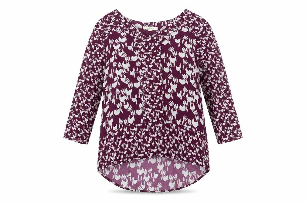 White Stuff Women's Purple Floral Tunic Top Size 8
