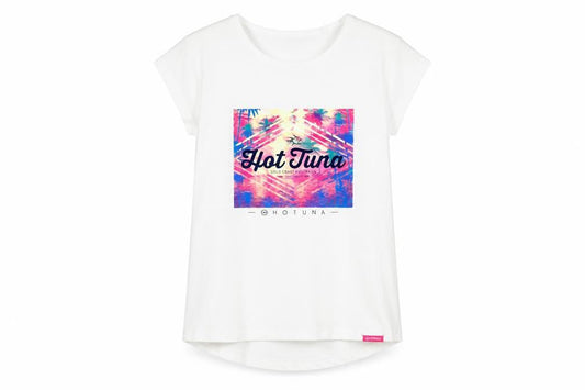 Hot Tuna Girls White Graphic Print T-Shirt 9-10 Years
