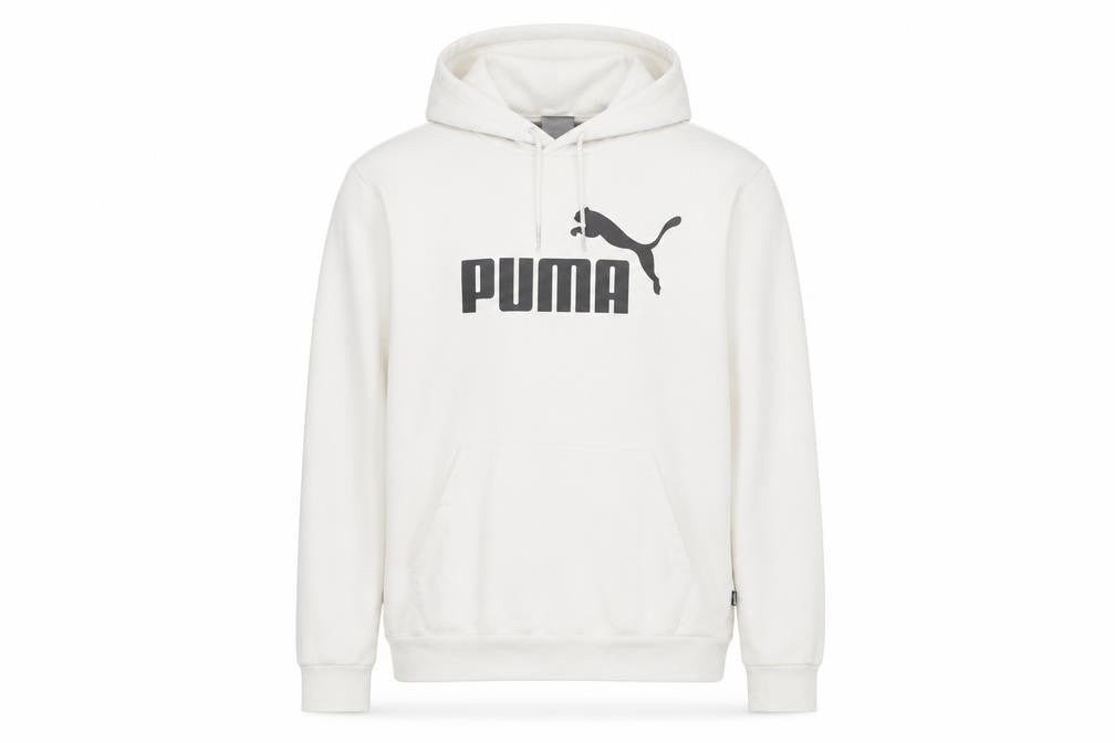 Puma Men's White Pullover Hoodie M Logo Graphic