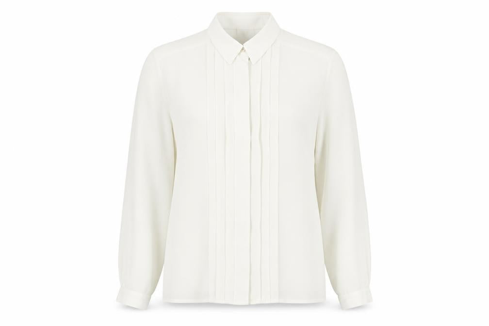 Viyella Women's White Button-Up Blouse Size 12