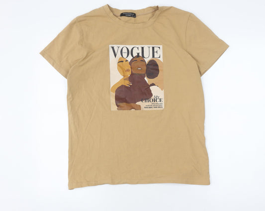 Mademoiselle Moore Beige Women's T-Shirt L