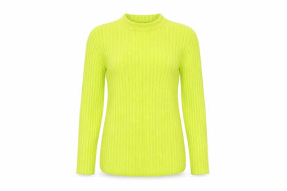 Topshop Women's Yellow Mock Neck Pullover Jumper - Size S