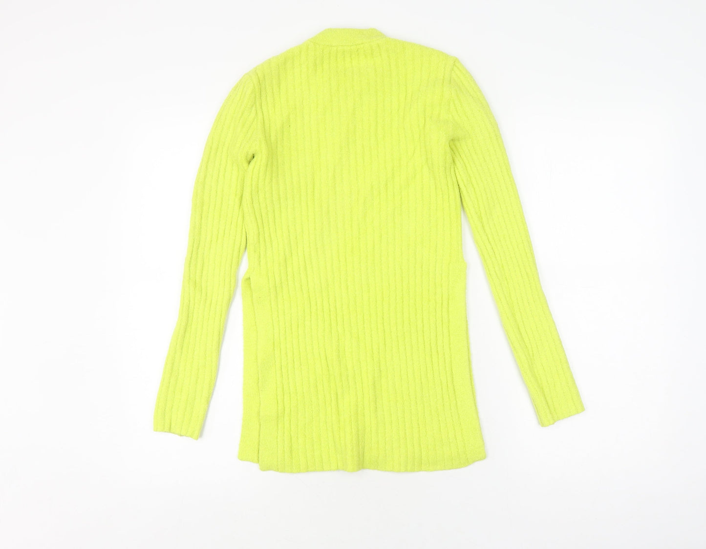 Topshop Women's Yellow Mock Neck Pullover Jumper - Size S