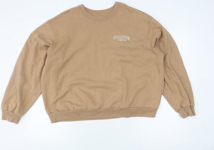 Hollister Womens Brown Pullover Sweatshirt L