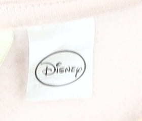 Preloved Disney Women's Pink Mickey Mouse Pullover Hoodie M - Detail