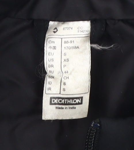 Decathlon Women's Black Polyester Waistcoat S