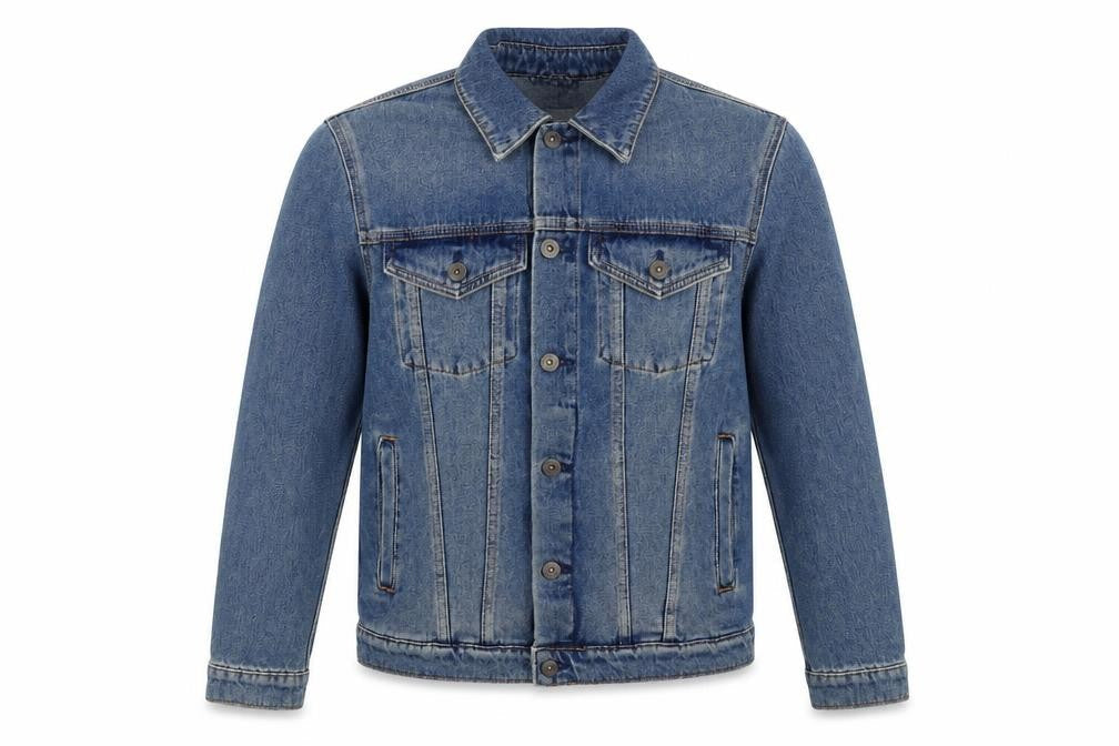 Topman Men's Blue Denim Basic Jacket Size S