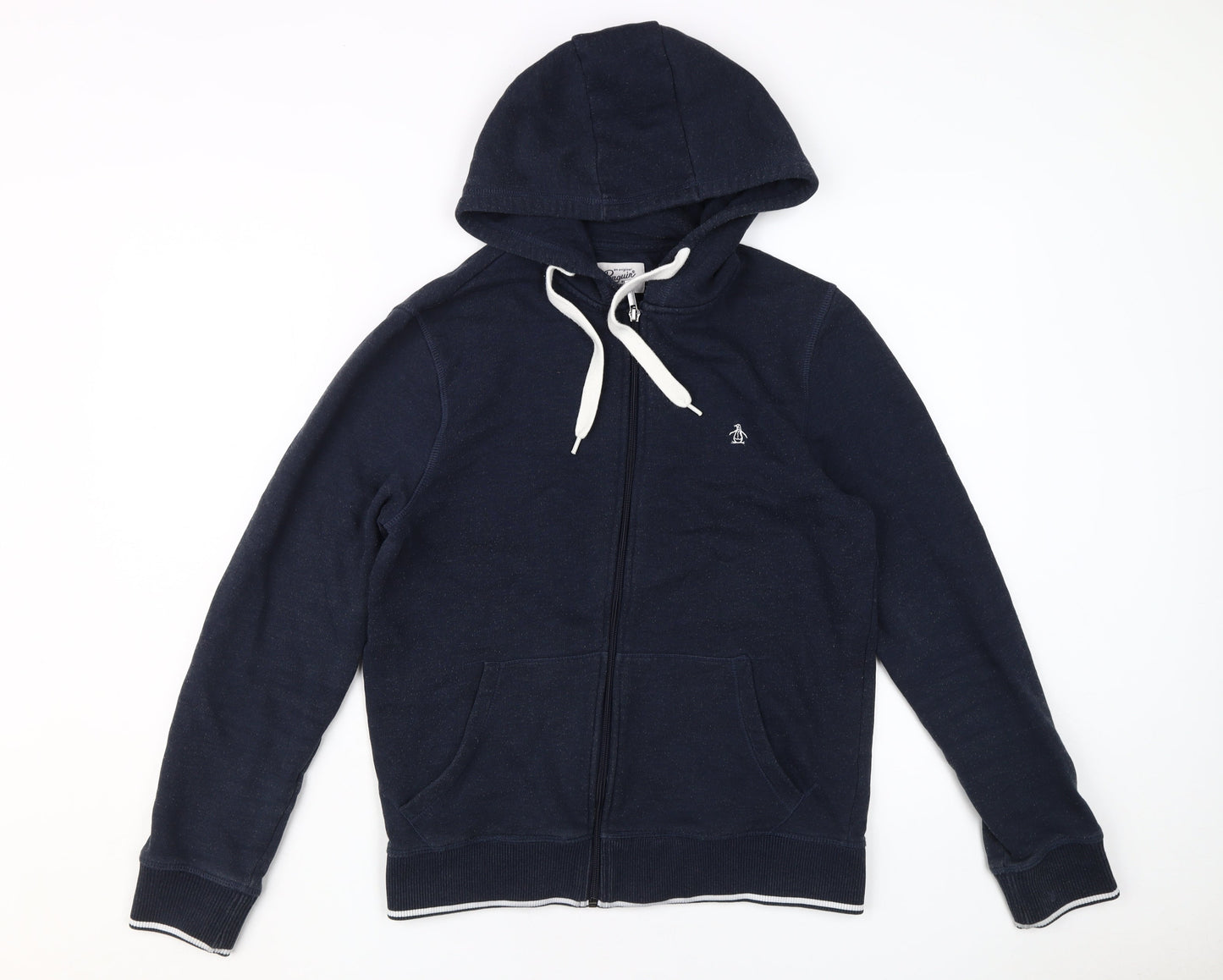 Penguin Men's Blue Full Zip Hoodie Size S