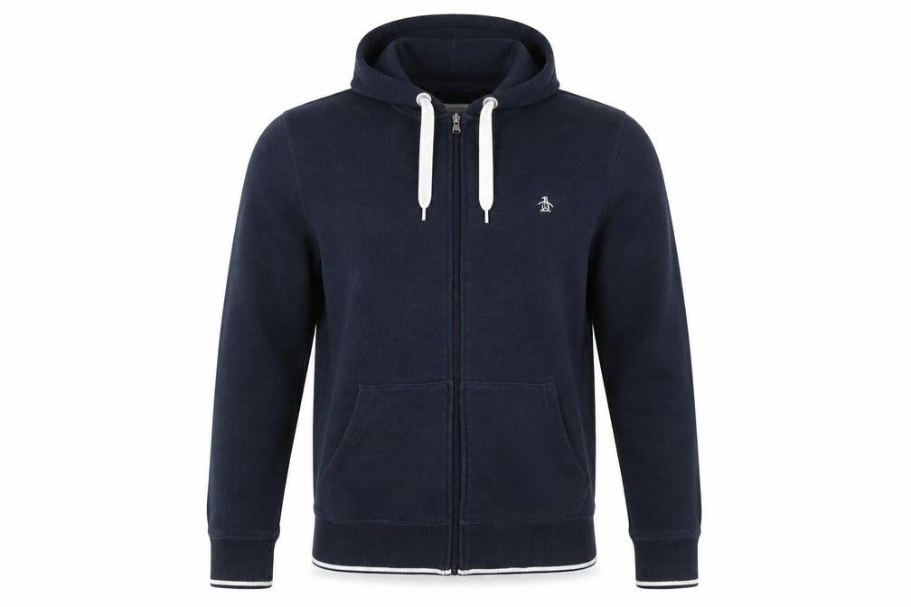 Penguin Men's Blue Full Zip Hoodie Size S