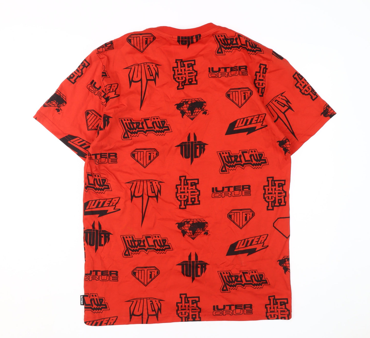 Iuter Men's Red Logo Graphic Print T-Shirt, Size S