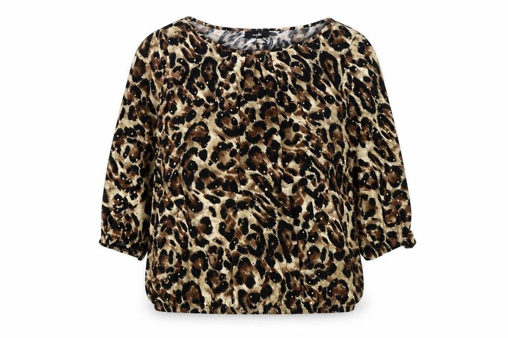 Wallis Women's Multicoloured Animal Print Blouse, Size M