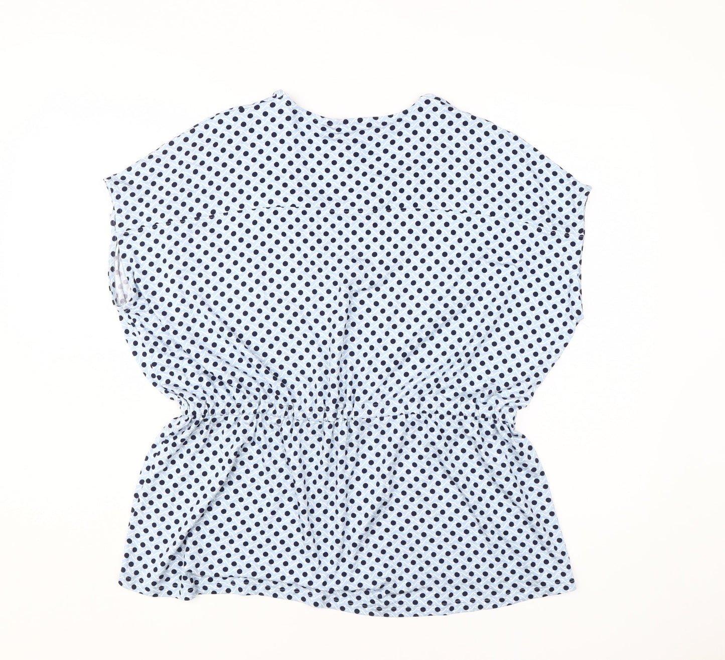 Next Women's Blue Polka Dot Tunic Blouse Size 12