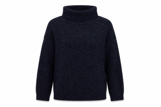 Caroll Women's Black Roll Neck Pullover Jumper S