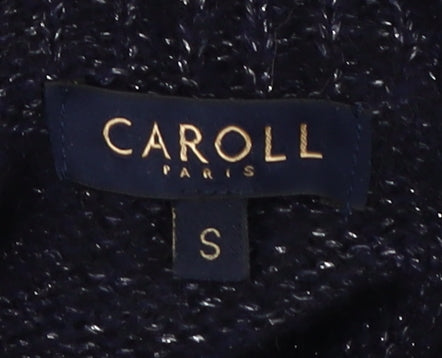 Caroll Women's Black Roll Neck Pullover Jumper S
