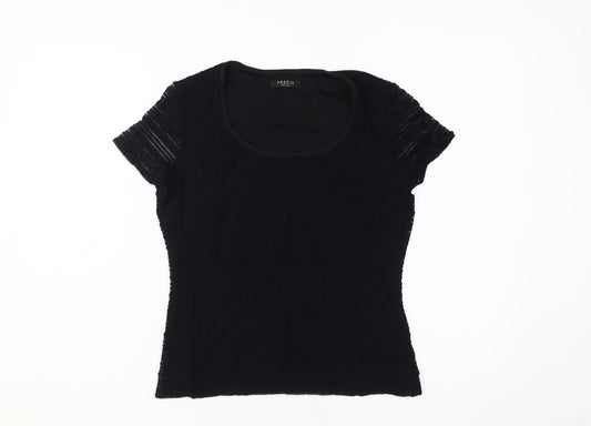 Precis Women Black Petite Scoop Neck T-Shirt