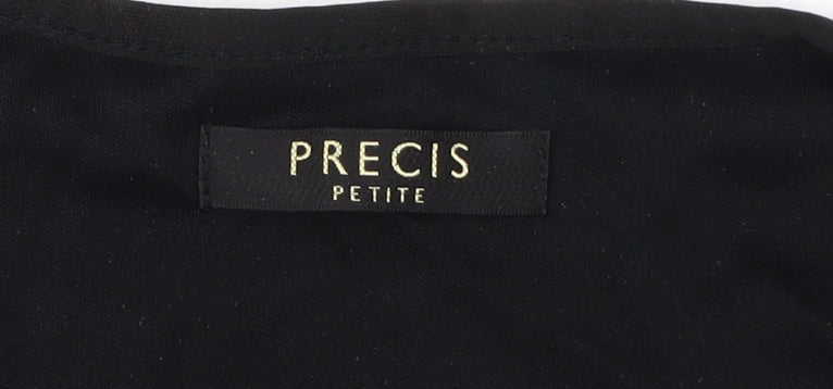 Precis Women Black Petite Scoop Neck T-Shirt
