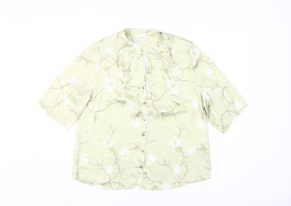 Eastex Women's Green Floral Blouse Size 14