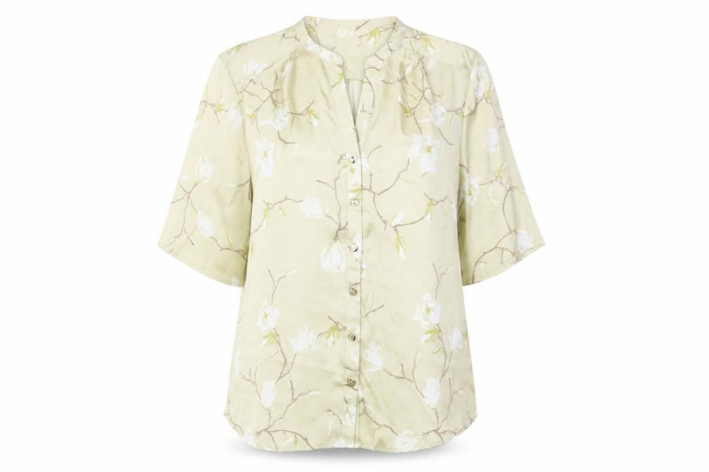 Eastex Women's Green Floral Blouse Size 14