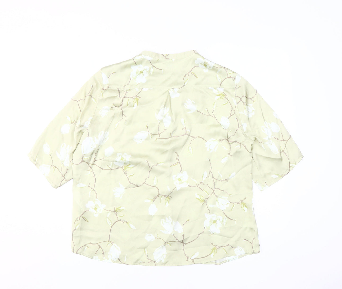 Eastex Women's Green Floral Blouse Size 14
