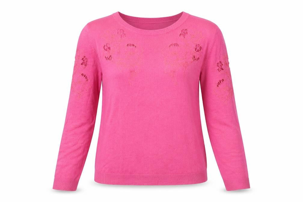 Warehouse Women's Pink Pullover Jumper Size 10