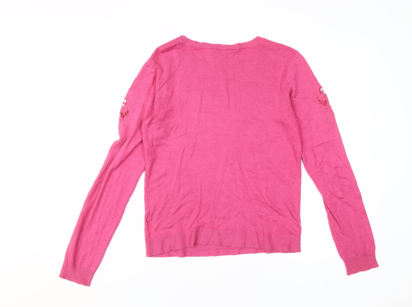 Warehouse Women's Pink Pullover Jumper Size 10