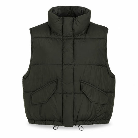 H&M Women’s Green Puffer Waistcoat, S, Outdoor
